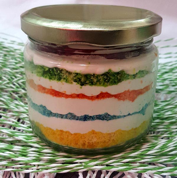 Rainbow Jar Cake (Only For Delhi)