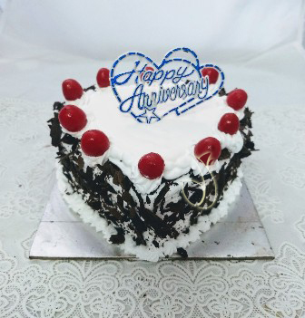 Forest Heart Shape Cake