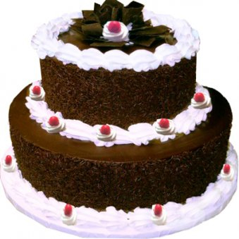 2 Layer Black Forest Cake