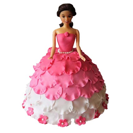 Barbie in Petals Cake 2kg