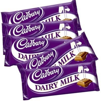 5 Cadbury Dairy Milk Chocolates